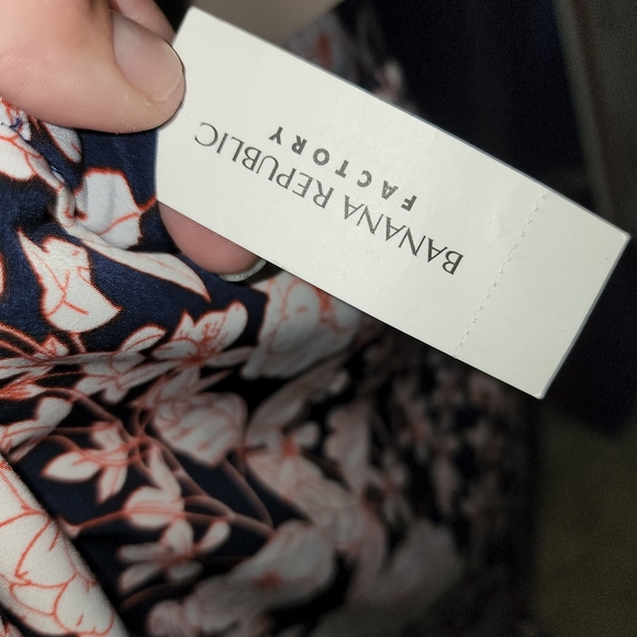 New Banana Republic Factory Floral Skirt Ruffle Accent Size 6 $79 - Picture 4 of 8